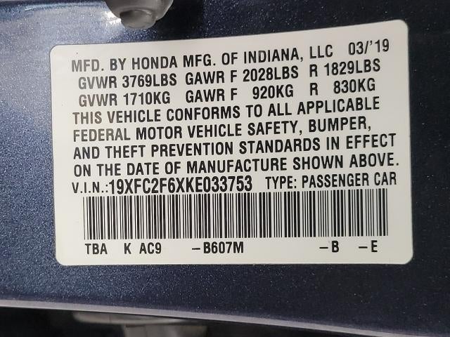 2019 Honda Civic Sedan LX CVT