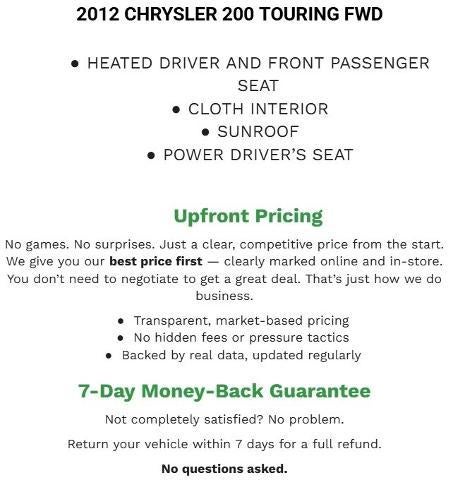 2012 Chrysler 200 4dr Sdn Touring