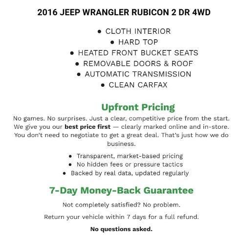 2016 Jeep Wrangler 4WD 2dr Rubicon