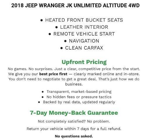 2018 Jeep Wrangler JK Unlimited Sahara 4x4