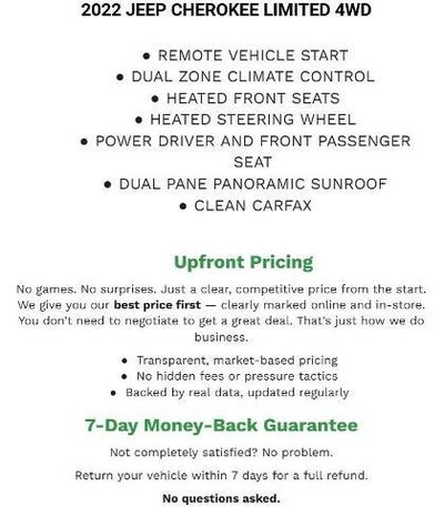 2022 Jeep Cherokee Limited 4x4
