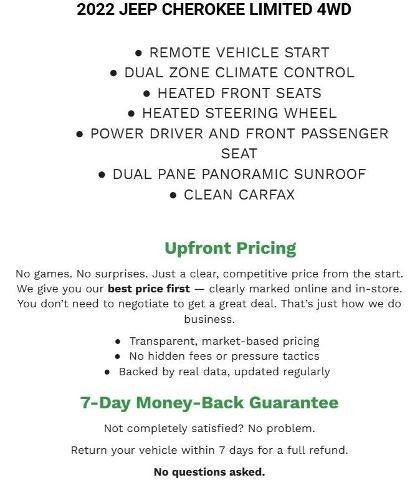 2022 Jeep Cherokee Limited 4x4