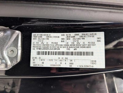 2018 Ford Escape SE FWD