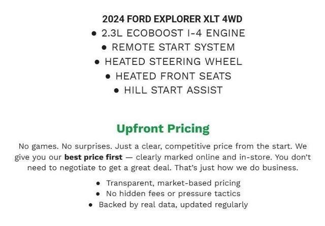2024 Ford Explorer XLT 4WD