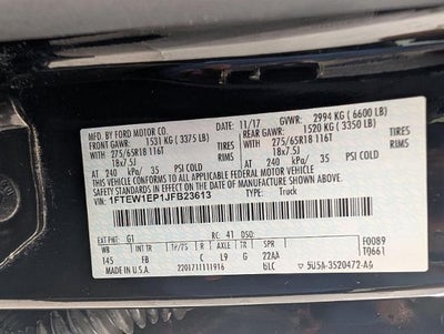 2018 Ford F-150 XLT 4WD SuperCrew 5.5' Box