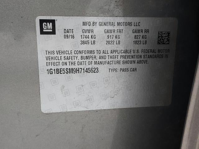 2017 Chevrolet Cruze Sedan LT (Automatic)