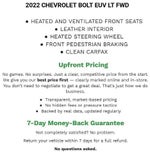2022 Chevrolet Bolt EUV FWD 4dr LT