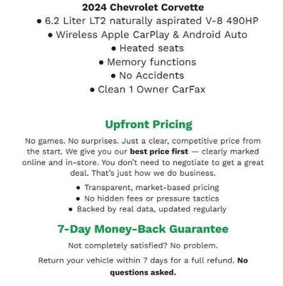 2024 Chevrolet Corvette Stingray Stingray Coupe 2LT