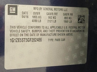 2016 Chevrolet Malibu 1LT