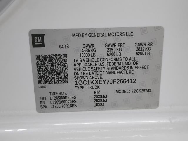 2018 Chevrolet Silverado 2500 HD Crew Cab Standard Box 4-Wheel Drive High Country