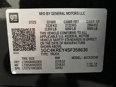 2025 Chevrolet Silverado 2500 HD Crew Cab Standard Box 4-Wheel Drive High Country