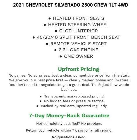 2021 Chevrolet Silverado 2500 HD Crew Cab Standard Box 4-Wheel Drive LT