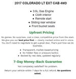 2017 Chevrolet Colorado Extended Cab Long Box 4-Wheel Drive LT