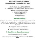 2018 Chevrolet Silverado 1500 Regular Cab Standard Box 4-Wheel Drive LT Z71