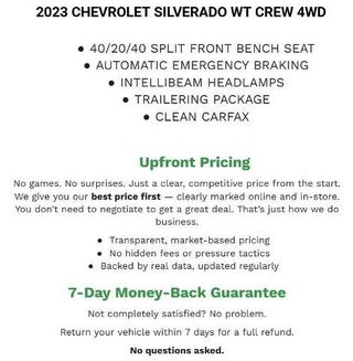2023 Chevrolet Silverado 1500 Crew Cab Standard Box 4-Wheel Drive WT