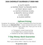 2026 Chevrolet Silverado 1500 Crew Cab Short Box 4-Wheel Drive LT 2FL