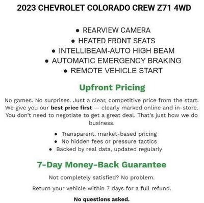 2023 Chevrolet Colorado Crew Cab Short Box 4-Wheel Drive Z71