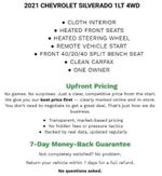 2021 Chevrolet Silverado 1500 Crew Cab Short Box 4-Wheel Drive LT 2FL