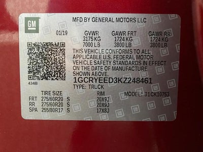 2019 Chevrolet Silverado 1500 Double Cab Standard Box 4-Wheel Drive RST