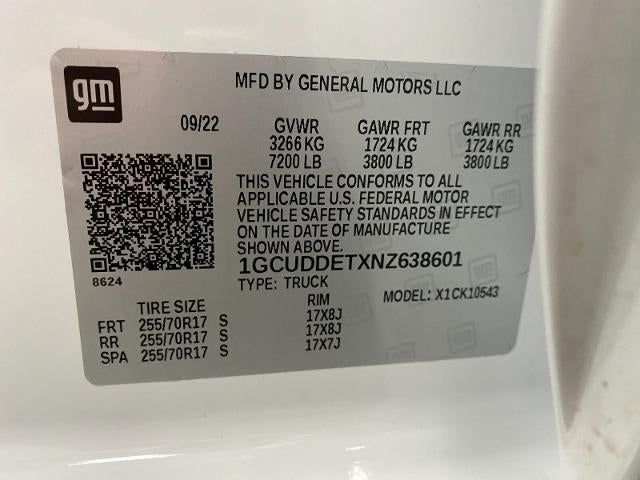 2022 Chevrolet Silverado 1500 Crew Cab Short Box 4-Wheel Drive LT 1LT