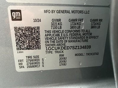2025 Chevrolet Silverado 1500 Crew Cab Standard Box 4-Wheel Drive LT