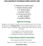 2026 Chevrolet Silverado 1500 Crew Cab Short Box 4-Wheel Drive RST