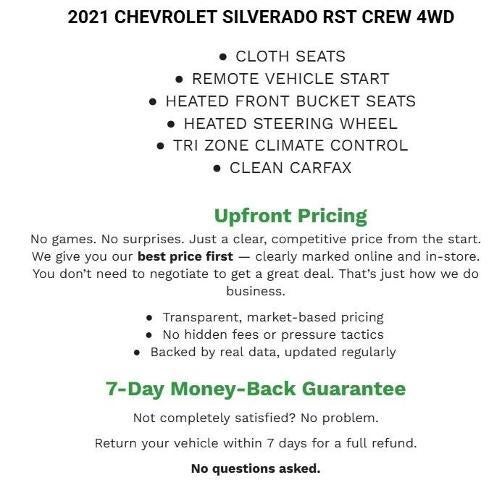 2021 Chevrolet Silverado 1500 Crew Cab Standard Box 4-Wheel Drive RST