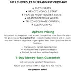 2021 Chevrolet Silverado 1500 Crew Cab Standard Box 4-Wheel Drive RST