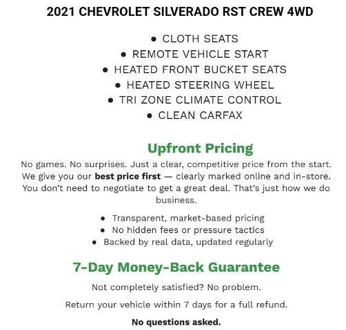 2021 Chevrolet Silverado 1500 Crew Cab Standard Box 4-Wheel Drive RST