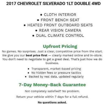 2017 Chevrolet Silverado 1500 Double Cab Standard Box 4-Wheel Drive LT