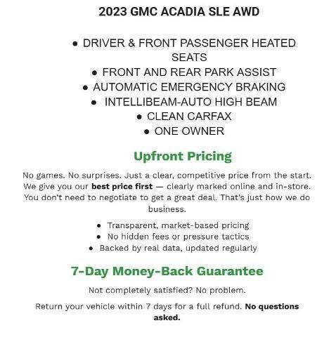 2023 GMC Acadia AWD SLE