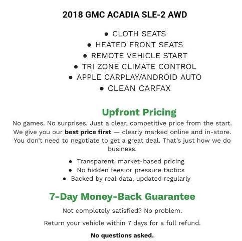 2018 GMC Acadia AWD SLE-2