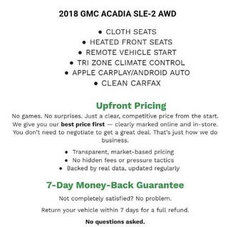 2018 GMC Acadia AWD SLE-2