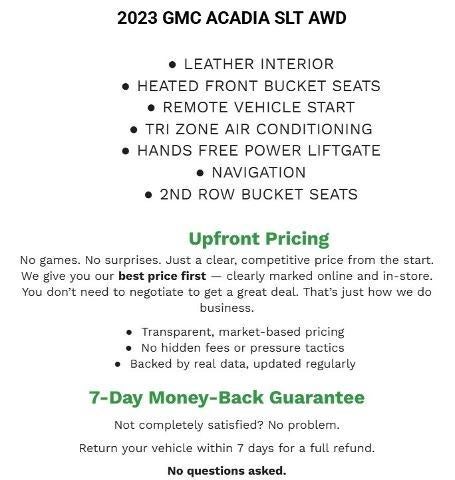 2023 GMC Acadia AWD SLT