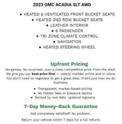2023 GMC Acadia AWD SLT