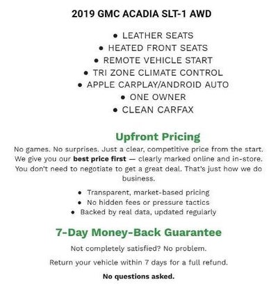 2019 GMC Acadia AWD SLT-1