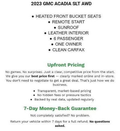 2023 GMC Acadia AWD SLT