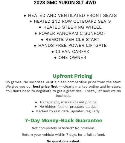2023 GMC Yukon 4WD 4dr SLT