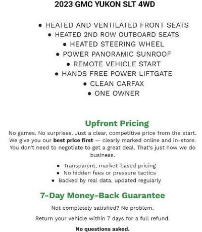 2023 GMC Yukon 4WD 4dr SLT