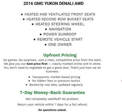 2016 GMC Yukon 4WD 4dr Denali