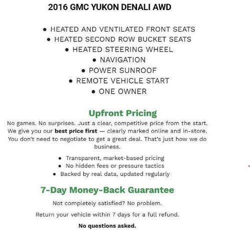2016 GMC Yukon 4WD 4dr Denali