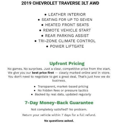2019 Chevrolet Traverse AWD 3LT