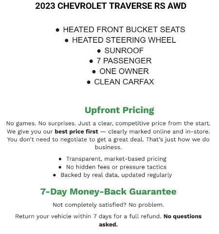 2023 Chevrolet Traverse AWD 2LT