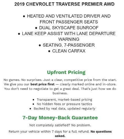 2019 Chevrolet Traverse AWD 1LZ