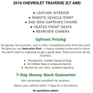 2016 Chevrolet Traverse AWD 2LT