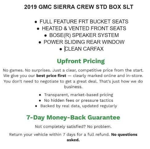 2019 GMC Sierra 3500 HD Crew Cab Standard Box 4-Wheel Drive SLT