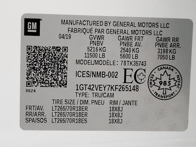 2019 GMC Sierra 3500 HD Crew Cab Standard Box 4-Wheel Drive SLT