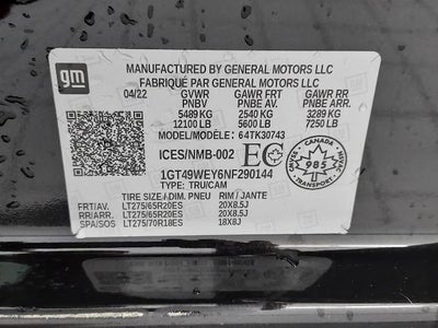 2022 GMC Sierra 3500 HD Crew Cab Standard Box 4-Wheel Drive Denali