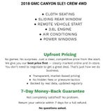 2018 GMC Canyon Extended Cab Long Box 4-Wheel Drive SLE