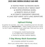 2025 GMC Sierra 1500 Double Cab Standard Box 4-Wheel Drive Elevation 3VL